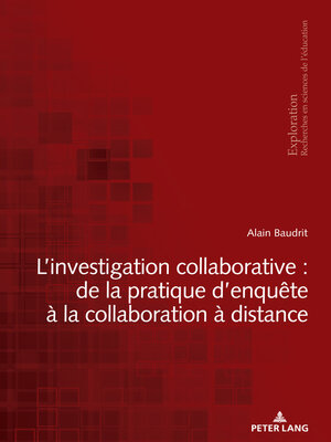 cover image of L'investigation collaborative